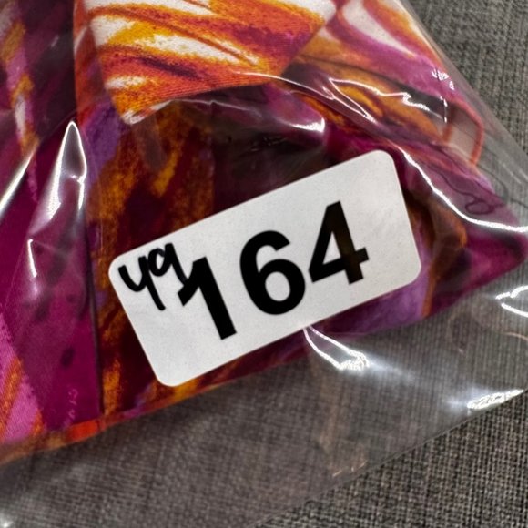 Bisou Bisou Michele Bohbot Strapless Dress Size 4 Cotton Spandex Purple Yellow - Picture 14 of 14